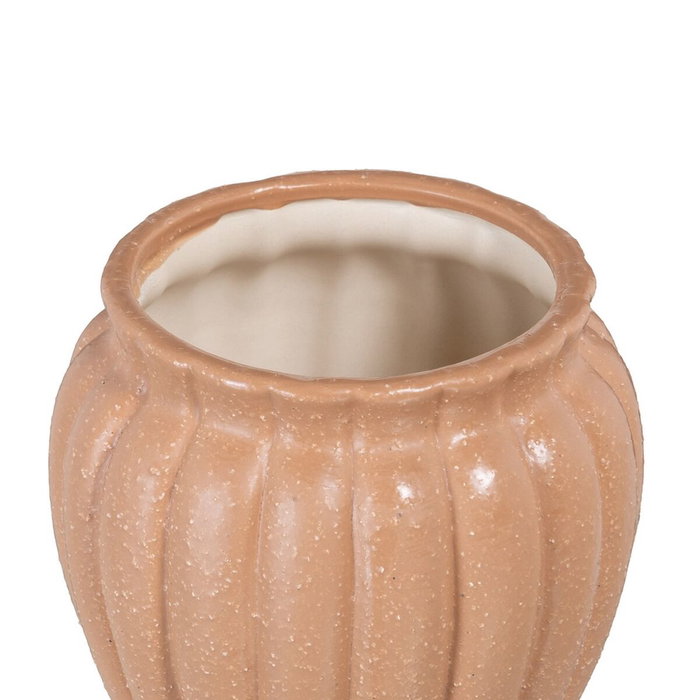 Ixia Macetero Salmón Cerámica Decoración 17,50 X 17,50 X 14,50 cm Ixia Macetero Salmón Cerámica Decoración 17,50 X 17,50 X 14,50 cm
