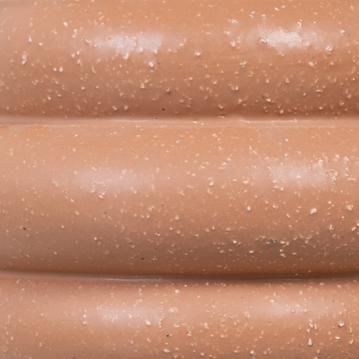 Jarrón Naranja Cerámica Decoración 18 X 18 X 12,50 cm