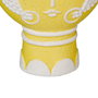 Macetero Cara Amarillo Cerámica 19 X 9 X 22 cm