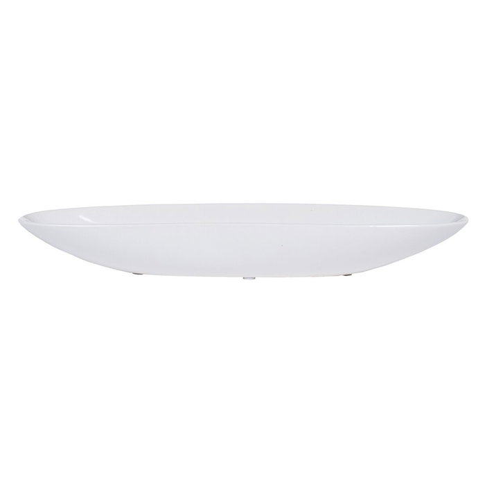 Centro Mesa Blanco Cerámica Decoración 39,50 X 10,50 X 5 cm
