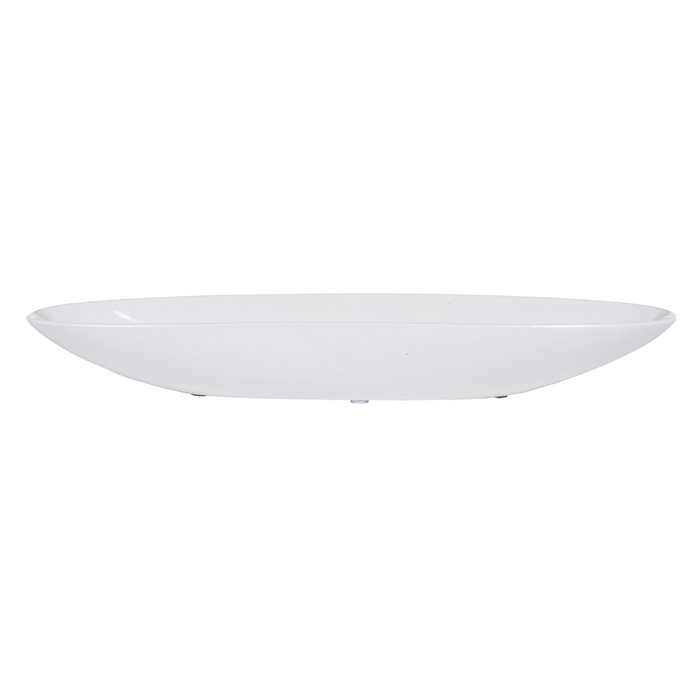 Centro Mesa Blanco Cerámica Decoración 39,50 X 10,50 X 5 cm