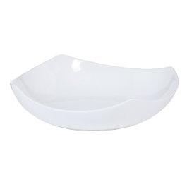 Ixia Centro de Mesa Blanco de Cerámica 29,50 x 29,50 x 8 cm