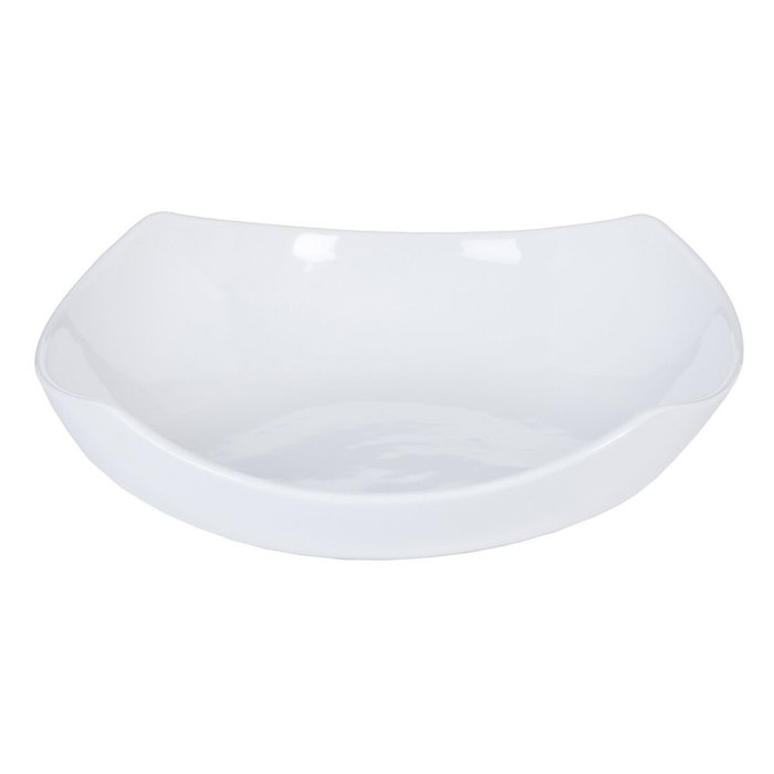 Ixia Centro de Mesa Blanco de Cerámica 29,50 x 29,50 x 8 cm
