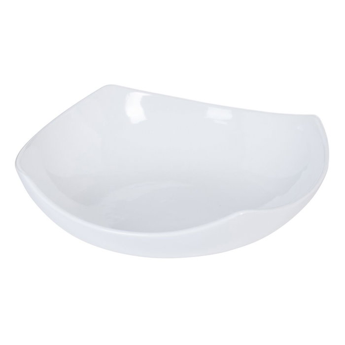 Ixia Centro de Mesa Blanco de Cerámica 29,50 x 29,50 x 8 cm