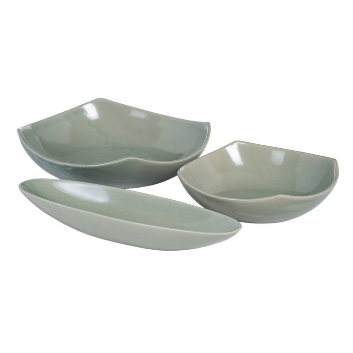 Centro Mesa Azul Claro Cerámica 29,50 X 29,50 X 8 cm