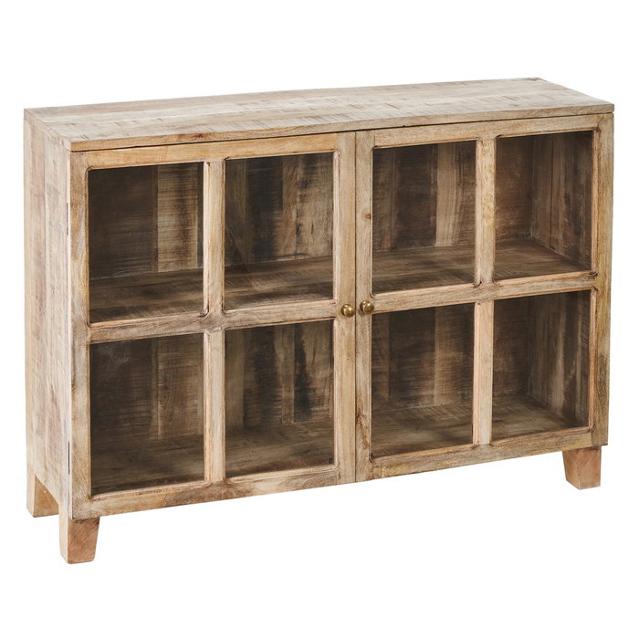 Ixia Vitrina Blanco Rosado en Madera de Mango