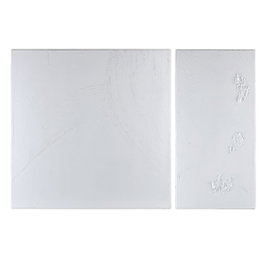 Ixia Pack de 2 Murales de Pared Abstracto Blanco