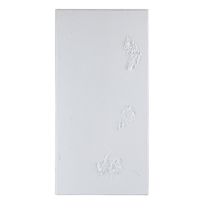 S/2 Mural Pared Abstracto Blanco Resina 135 X 3,50 X 90 cm