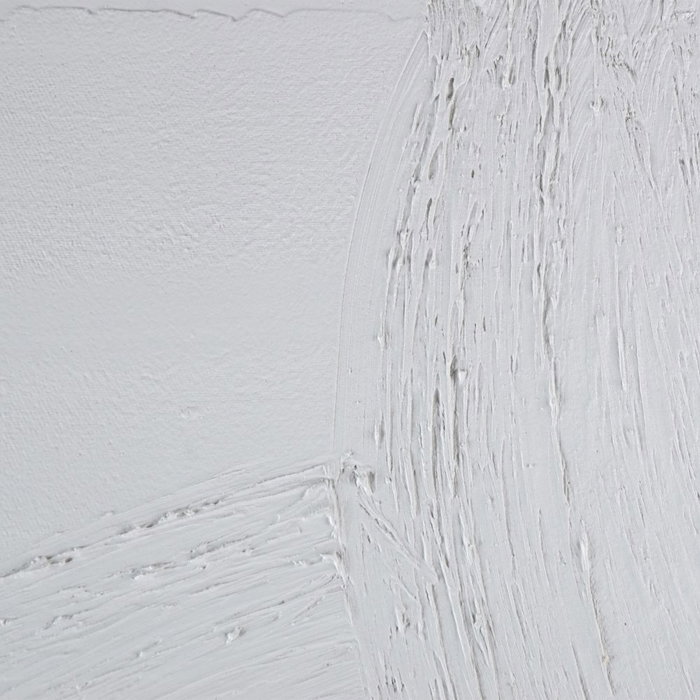 S/2 Mural Pared Abstracto Blanco Resina 135 X 3,50 X 90 cm