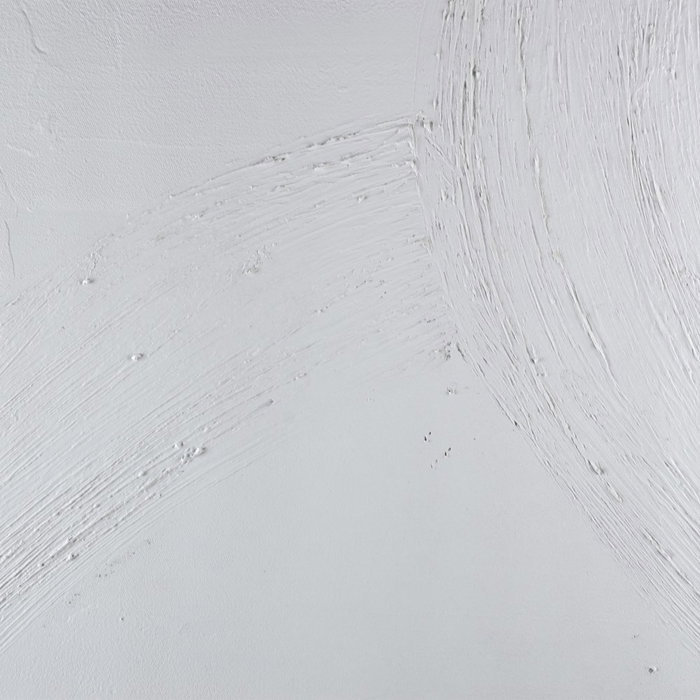 S/2 Mural Pared Abstracto Blanco Resina 135 X 3,50 X 90 cm