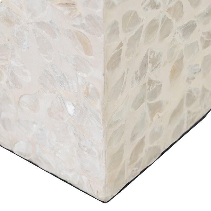 Ixia Portavelas Beige Nácar-MDF Decoración 10,50 x 10,50 x 21 cm