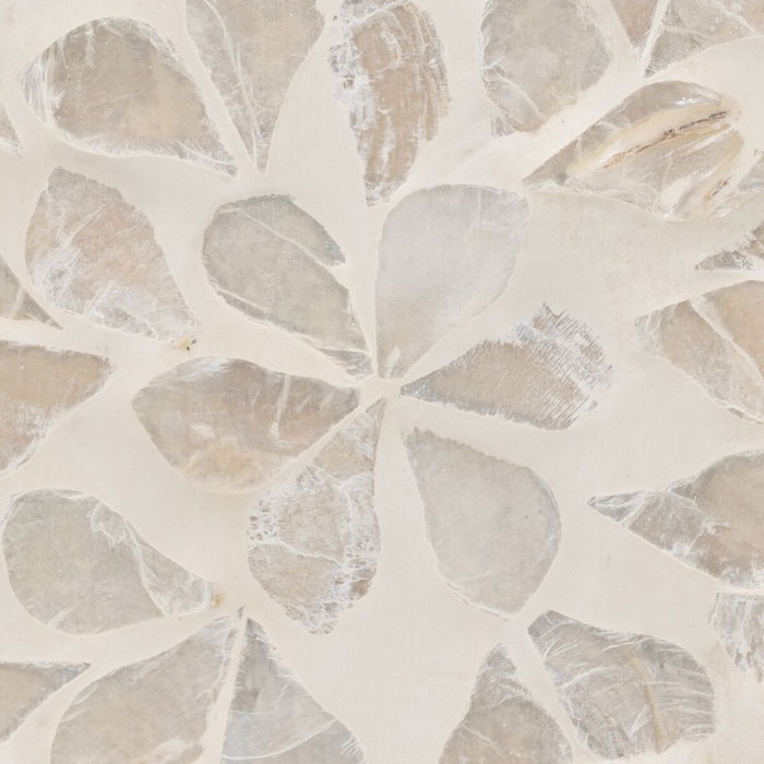 Ixia Portavelas Beige Nácar-MDF Decoración 10,50 x 10,50 x 21 cm