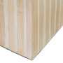 Ixia Portavelas Beige Bambú / MDF 10,50 x 10,50 x 21 cm