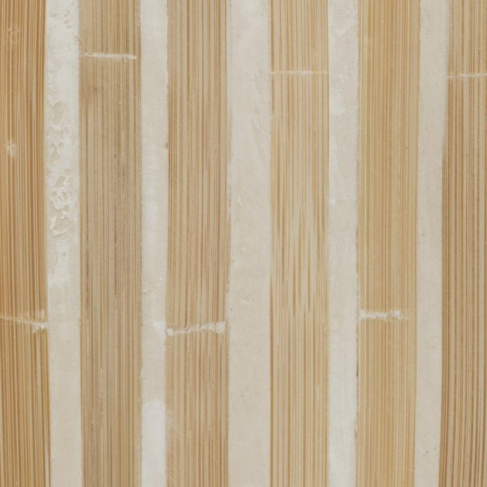 Ixia Portavelas Beige Bambú / MDF 10,50 x 10,50 x 21 cm
