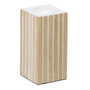 Ixia Portavelas Beige Bambú / MDF 10,50 x 10,50 x 21 cm