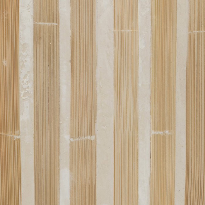 Portavelas Beige Bambú / "Mdf" 10,50 X 10,50 X 21 cm