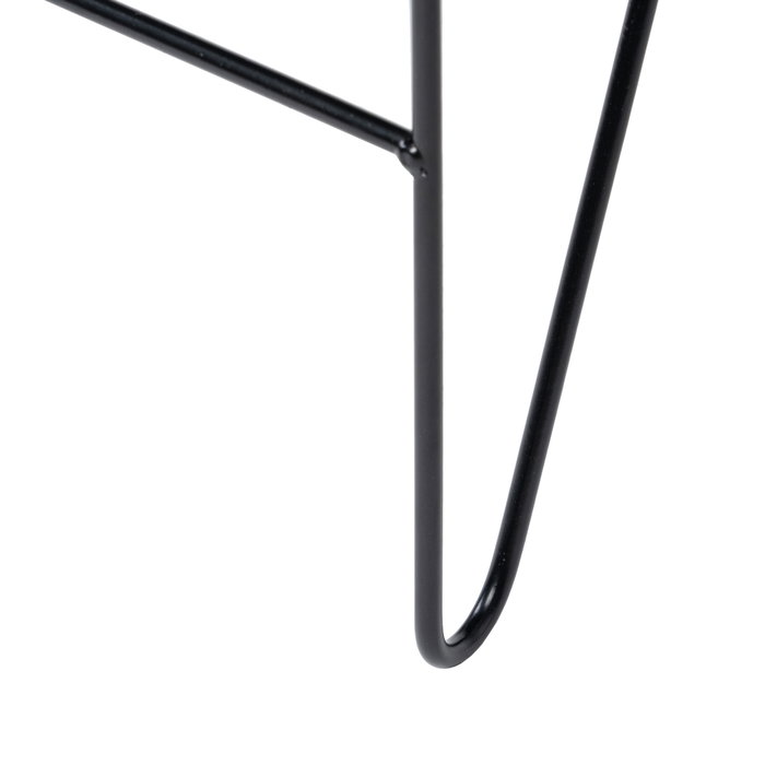 Puf Terciopelo Amarillo Tejido-Metal 40 X 40 X 35 cm