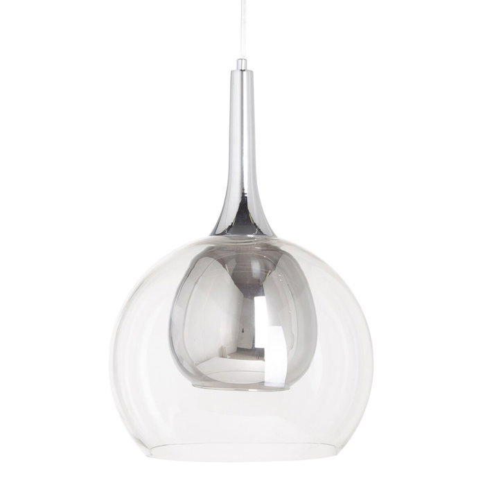 Ixia Lámpara de Techo Gris Metal-Cristal 30 x 30 x 50 cm Ixia Lámpara de Techo Gris Metal-Cristal 30 x 30 x 50 cm