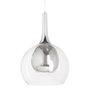 Ixia Lámpara de Techo Gris Metal-Cristal 30 x 30 x 50 cm
