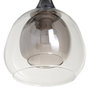 Ixia Aplique de Pared Gris Metal-Cristal 19 x 19 x 30 cm