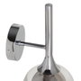 Ixia Aplique de Pared Gris Metal-Cristal 19 x 19 x 30 cm