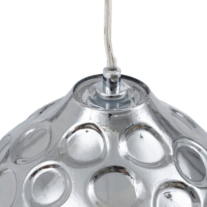Ixia Lámpara de Techo Plata Hierro y Cristal