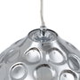Ixia Lámpara de Techo Plata Hierro y Cristal
