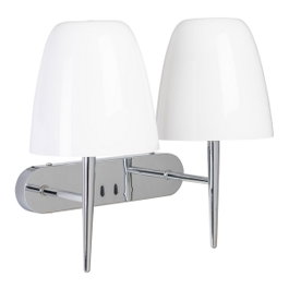 Ixia Aplique de Pared Plata Metal-Cristal 42 x 22 x 33,70 cm