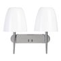 Ixia Aplique de Pared Plata Metal-Cristal 42 x 22 x 33,70 cm
