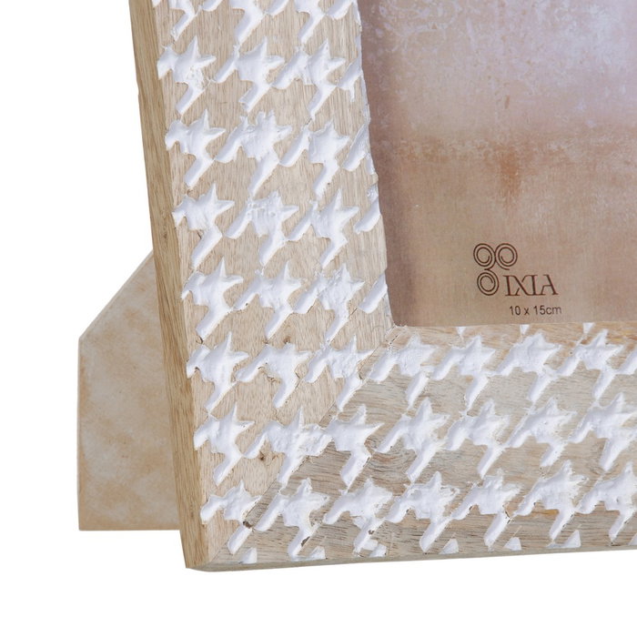 Portafotos 10X15 Blanco Rozado Madera 10,16 X 15,24 X 1,30 C Portafotos 10X15 Blanco Rozado Madera 10,16 X 15,24 X 1,30 C