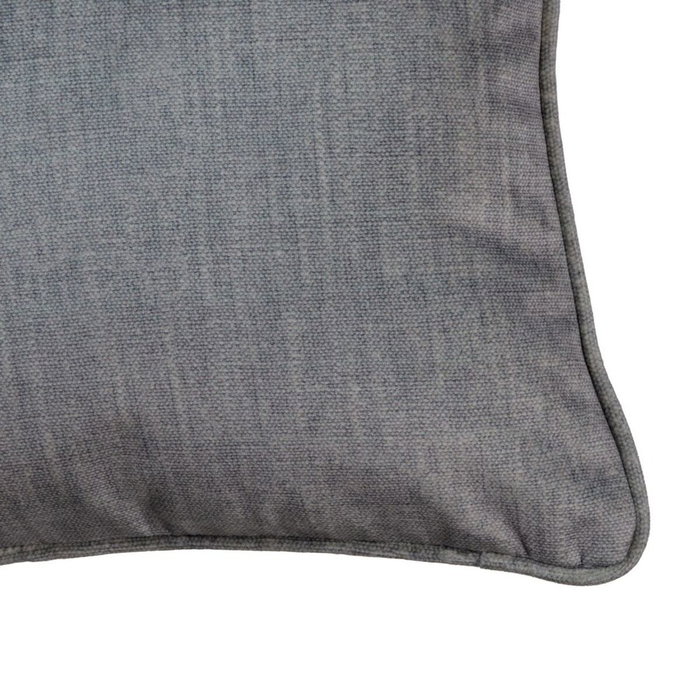 Ixia Cojín Decorativo de Terciopelo Gris 45 x 30 cm