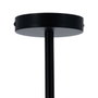 Ixia Lámpara de Techo Negro Metal-Cristal 50 x 15 x 54 cm