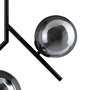 Lámpara Techo Negro Metal-Cristal 50 X 15 X 54 cm