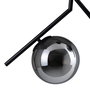 Lámpara Techo Negro Metal-Cristal 50 X 15 X 54 cm