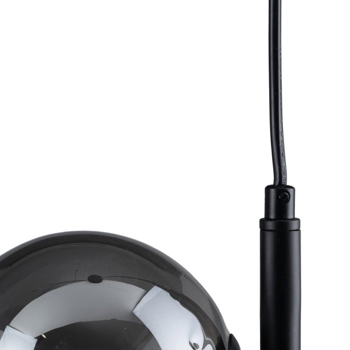 Lámpara Techo Negro Metal-Cristal 85 X 15 X 32 cm