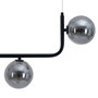 Ixia Lámpara de Techo Negro Metal-Cristal 85 x 15 x 32 cm
