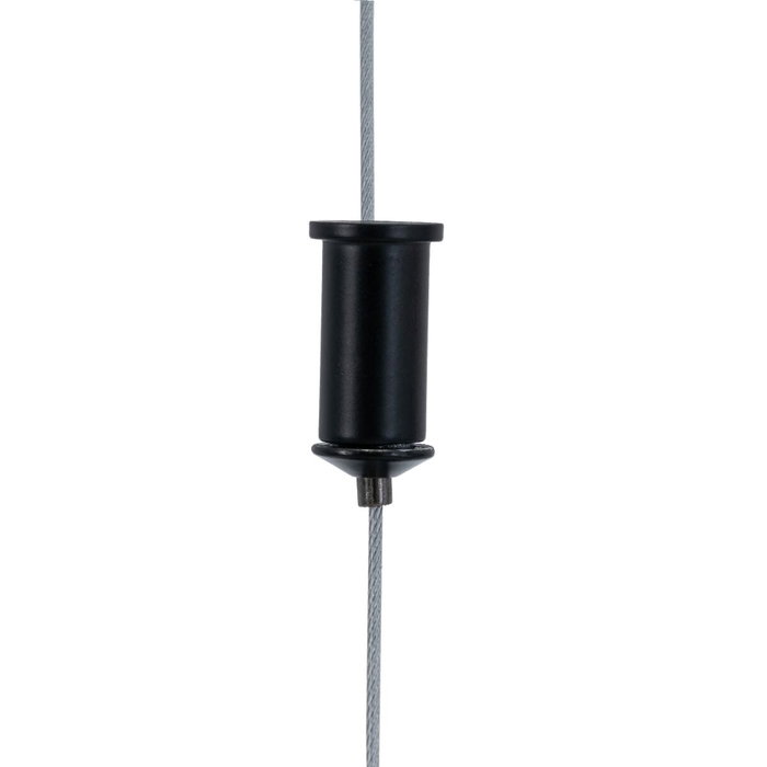 Ixia Lámpara de Techo Negro Metal-Cristal 85 x 15 x 32 cm