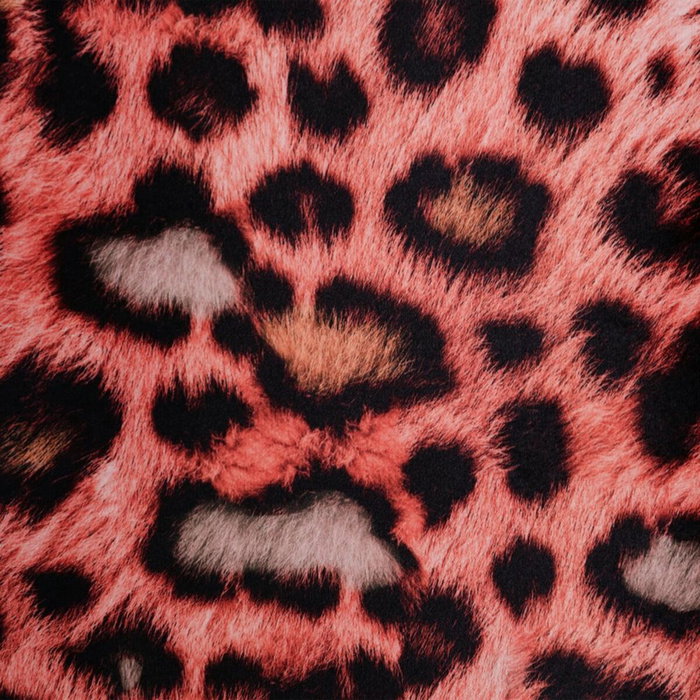 Ixia Cojín Leopardo Naranja Terciopelo 45 x 30 cm