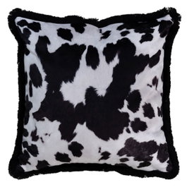 Ixia Cojín Decorativo de Terciopelo Diseño Vaca 45 x 45 cm