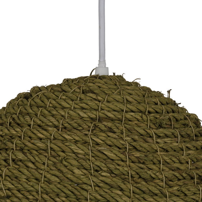 Lámpara Techo Verde 100% Fibra Vegetal 43 X 43 X 52 cm Lámpara Techo Verde 100% Fibra Vegetal 43 X 43 X 52 cm
