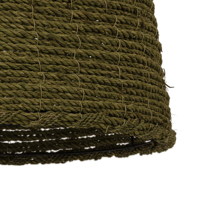 Lámpara Techo Verde 100% Fibra Vegetal 43 X 43 X 52 cm Lámpara Techo Verde 100% Fibra Vegetal 43 X 43 X 52 cm