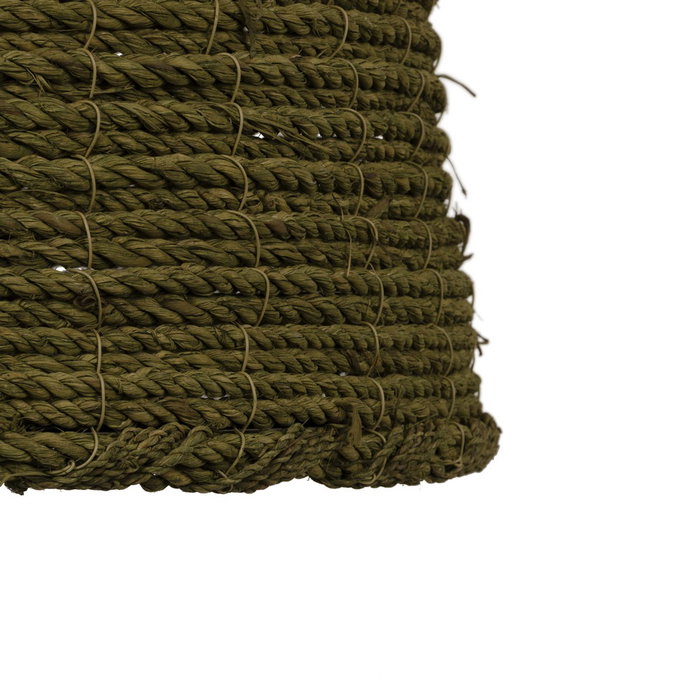Lámpara Techo Verde 100% Fibra Vegetal 43 X 43 X 52 cm Lámpara Techo Verde 100% Fibra Vegetal 43 X 43 X 52 cm