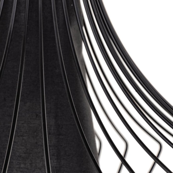 Lámpara Techo Negro Hierro Iluminación 30 X 30 X 45 cm