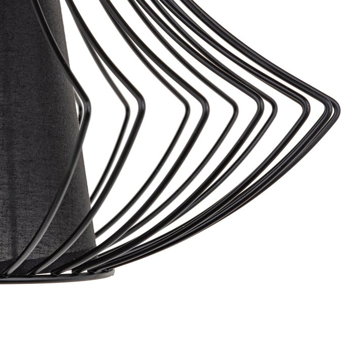 Lámpara Techo Negro Hierro Iluminación 30 X 30 X 45 cm