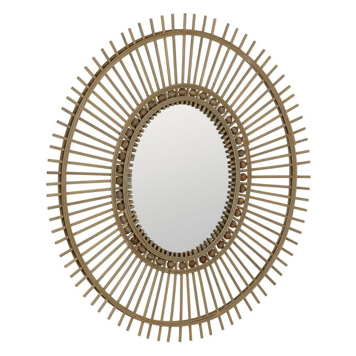 Espejo Natural Bambú Decoración 67 X 3 X 77 cm