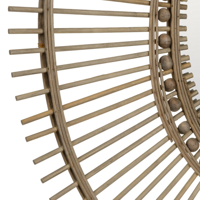 Espejo Natural Bambú Decoración 83 X 3 X 95 cm