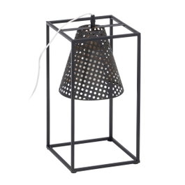 Ixia Lámpara de Mesa Negro-Oro en Metal