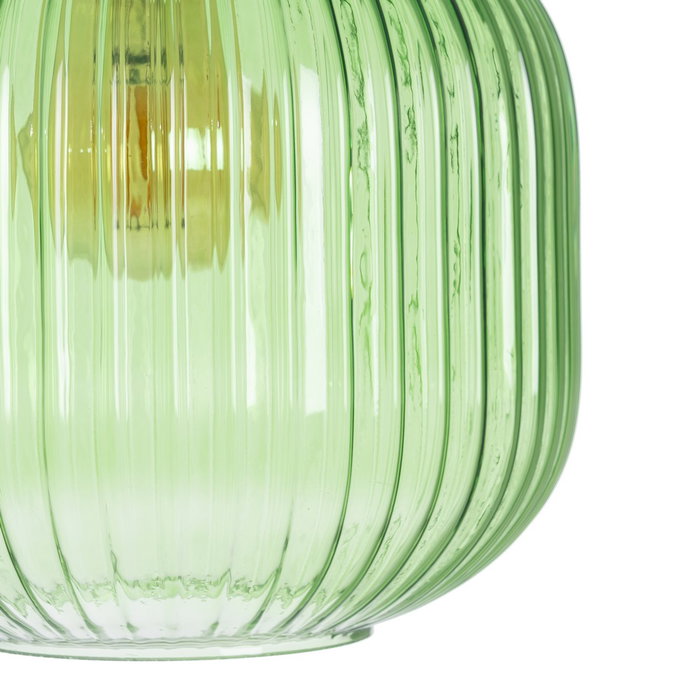 Lámpara Techo Verde Metal-Cristal 20 X 20 X 30 cm