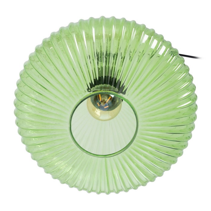 Ixia Lámpara de Techo Verde Metal-Cristal 30 x 30 x 26 cm