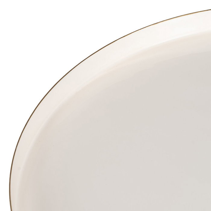 Mesa auxiliar 40 x 40 x 85 cm Dorado Blanco Hierro Mesa auxiliar 40 x 40 x 85 cm Dorado Blanco Hierro